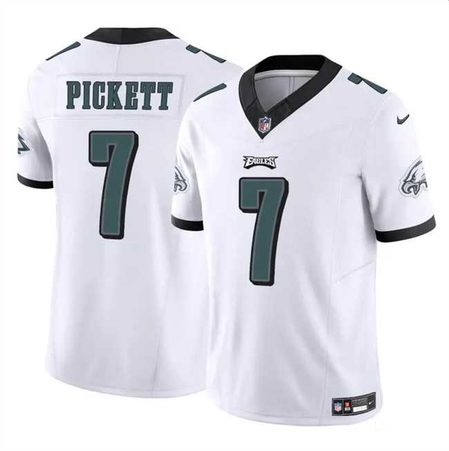 Men & Women & Youth Philadelphia Eagles #7 Kenny Pickett White 2023 F.U.S.E Vapor Untouchable Limited Stitched Jersey